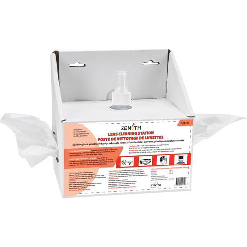 Poste de nettoyage jetables pour lentilles, Carton, 8" lo x 4" p x 8" h Planification Entrepots Molloy