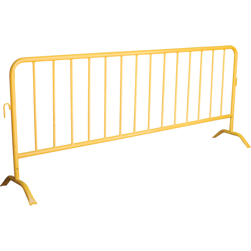 Portable Barrier, Interlocking, 102" L x 40" H, Yellow Planification Entrepots Molloy