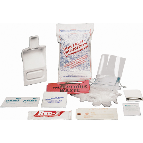 Trousses de nettoyage de d&eacute;versements liquides, Mati&egrave;res dangereuses, Sac, Absorbance de Aucune Planification Entrepots Molloy