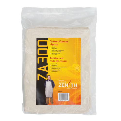 Apron, Cotton, 36" L x 29" W, Natural Planification Entrepots Molloy