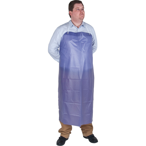 Lightweight Apron, Vinyl, 45" L x 36" W, Blue Planification Entrepots Molloy