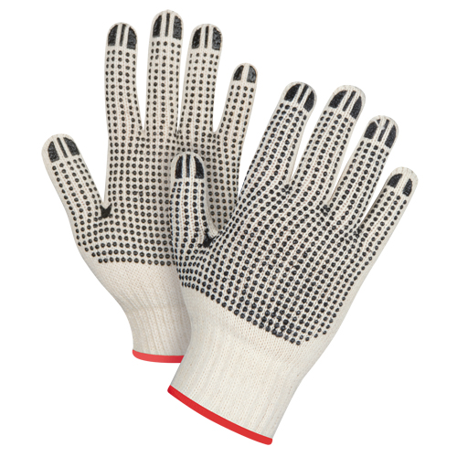 Gants tricot&eacute;s de poids lourd &agrave; deux c&ocirc;t&eacute;s avec pois, Poly/coton, Deux c&ocirc;t&eacute;s, Calibre 7, Petit Planification Entrepots Molloy