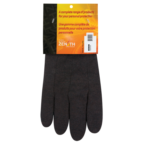 Gants de jersey, Grand, Brun, Non doubl&eacute;, Poignet en tricot Planification Entrepots Molloy
