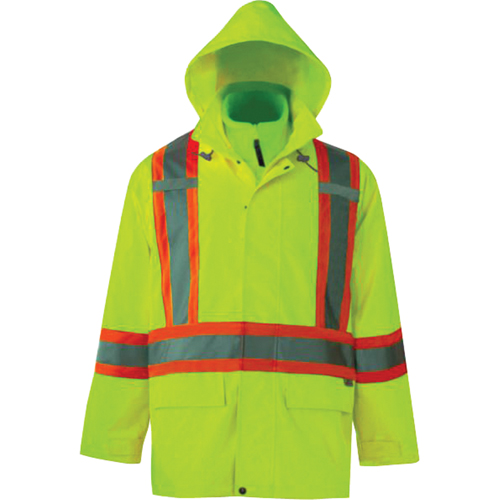Vestes de s&eacute;curit&eacute; 3 en 1 Journeyman, Polyester, Jaune lime haute visibilit&eacute;, Petit Planification Entrepots Molloy