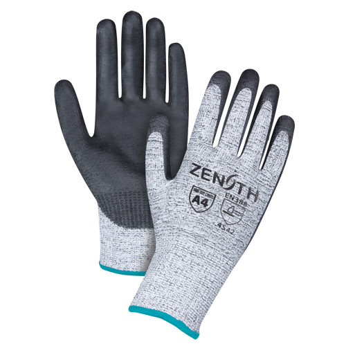 Gants &eacute;lastiques sans coutures r&eacute;sistants &agrave; la coupe, Taille T-Grand/10, Calibre 13, Rev&ecirc;tement Polyur&eacute;thane, Enveloppe en PEHP, ANSI/ISEA 105 niveau 4/EN 388 niveau 5 Planification Entrepots Molloy
