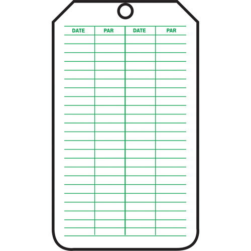 &eacute;tiquettes de s&eacute;curit&eacute; d'inspection et de contr&ocirc;le de l'&eacute;tat de l'&eacute;quipement, Papier cartonn&eacute;, 3-1/8" la x 5-7/8" h, Français Planification Entrepots Molloy