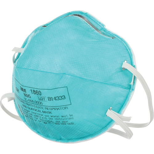 Respirateur 1860 contre les particules pour les soins de la sant&eacute;, N95, Certifi&eacute; NIOSH Planification Entrepots Molloy