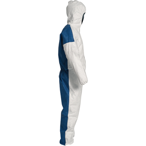 Combinaisons avec capuchon, 4T-Grand, Bleu/Blanc, Tyvek 400 D Planification Entrepots Molloy