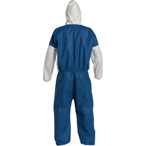Combinaisons avec capuchon, 4T-Grand, Bleu/Blanc, Tyvek 400 D Planification Entrepots Molloy