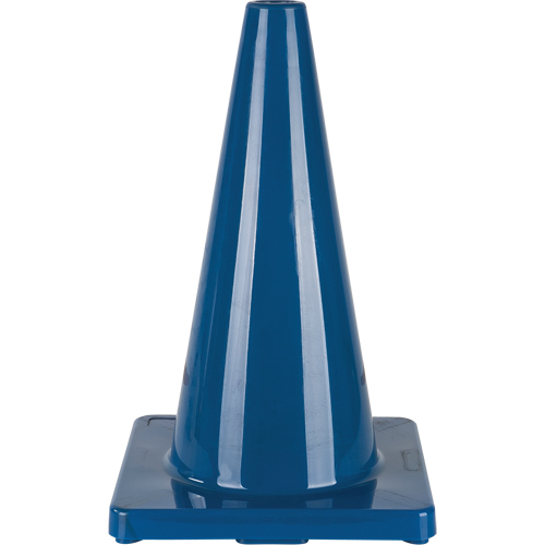 C&ocirc;ne de couleur pour la signalisation, 18", Bleu Planification Entrepots Molloy