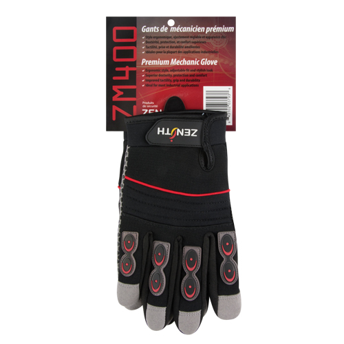 Gants pour m&eacute;canicien ZM400 de premi&egrave;re qualit&eacute;, Paume Synth&eacute;tique, Taille Moyen Planification Entrepots Molloy