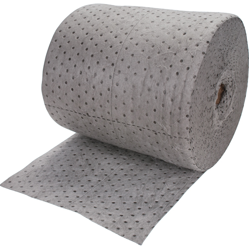 Rouleaux absorbants li&eacute;s de premi&egrave;re qualit&eacute;, Poids moyen, 150' lo x 15" la, Absorption 20 gal. Planification Entrepots Molloy