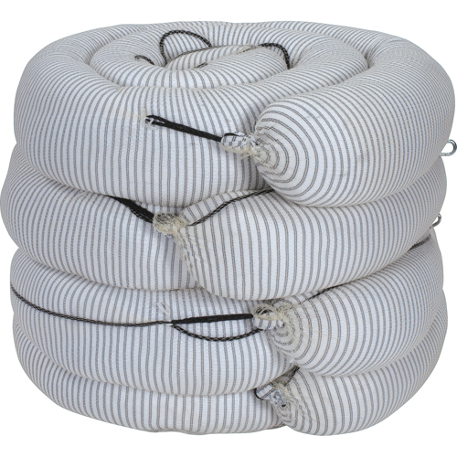 Barrage absorbant de premi&egrave;re qualit&eacute;, Universel, 10' lo x 8" la, Absorption 70 gal., 4 /pqt Planification Entrepots Molloy