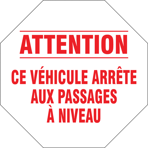French Traffic Sign, Vinyl, 18" W x 18" H Planification Entrepots Molloy