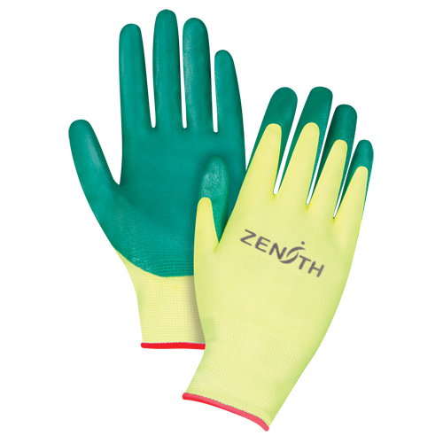 Gants de premi&egrave;re qualit&eacute; ZX-3, 7/Petit, R&ecirc;vetement Nitrile, Calibre 15, Enveloppe en Nylon Planification Entrepots Molloy