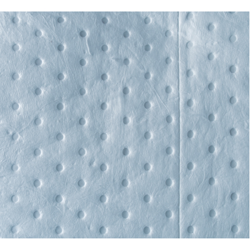 Premium Blue Bonded Sorbent Pads, Oil Only, 15" x 18", 30 gal. Absorbancy Planification Entrepots Molloy