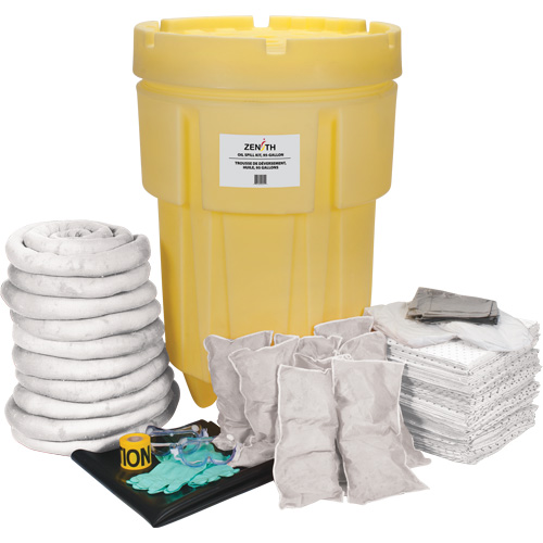 Shop Spill Kit, Oil Only, Drum, 95 US gal. Absorbancy Planification Entrepots Molloy
