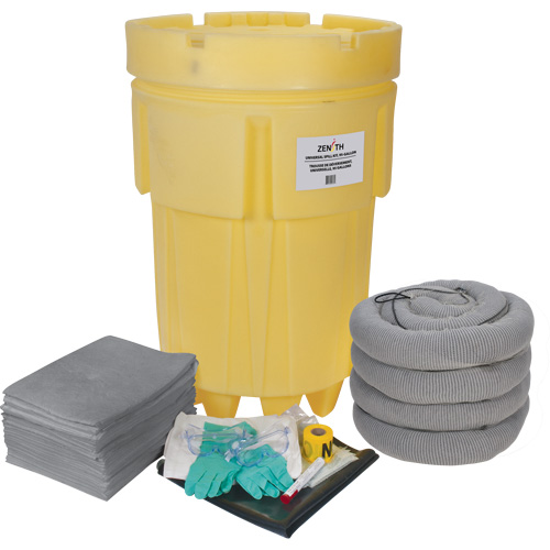 Spill Kit, Universal, Overpack/Salvage Drum, 95 US gal. Absorbancy Planification Entrepots Molloy