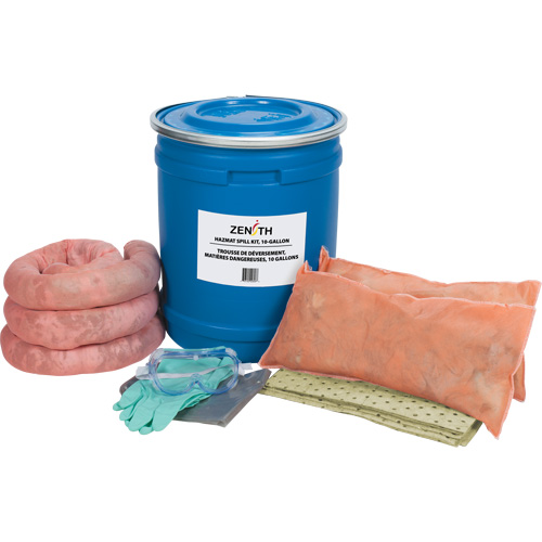 Trousse de lutte contre les d&eacute;versements pour camion, Mati&egrave;res dangereuses, Baril, Absorbance de 10 gal. US Planification Entrepots Molloy