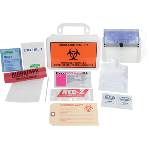 Trousse de luxe de nettoyage de d&eacute;versement, Biorisque, Mallette Planification Entrepots Molloy
