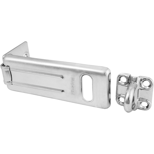 General Security Hardened Steel Hasp, Silver Planification Entrepots Molloy
