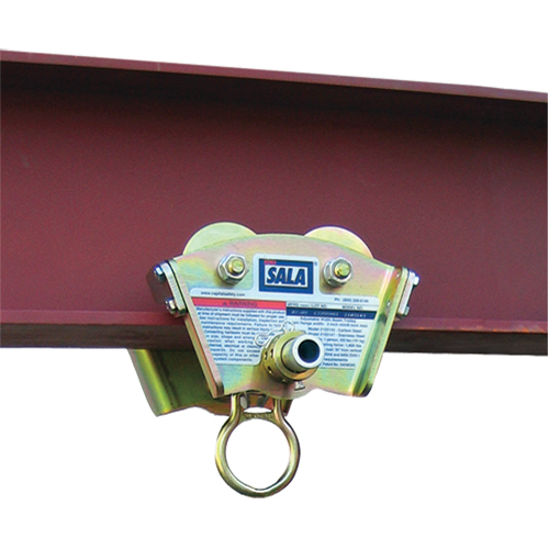 Beam Trolley Anchorage Connectors, I-Beam, Temporary Use Planification Entrepots Molloy