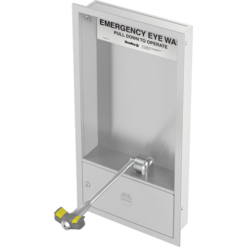 Poste de douche oculaire, Installation Montage mural, Bol Acier inoxydable Planification Entrepots Molloy