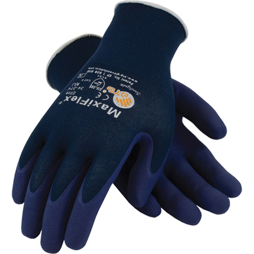 Gants ATG MaxiFlex Elite 34-274, 6/T-petit, R&ecirc;vetement Mousse de nitrile, Calibre 18, Enveloppe en Nylon Planification Entrepots Molloy