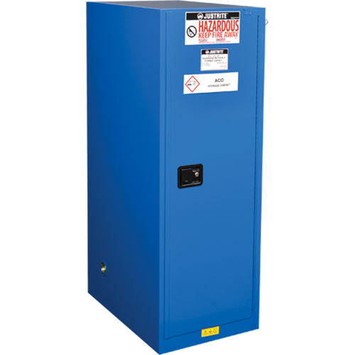 Armoires &eacute;troite pour rangement de mati&egrave;res dangereuses Sure-Grip Ex, 54 gal., 23,25" x 65" x 34" Planification Entrepots Molloy