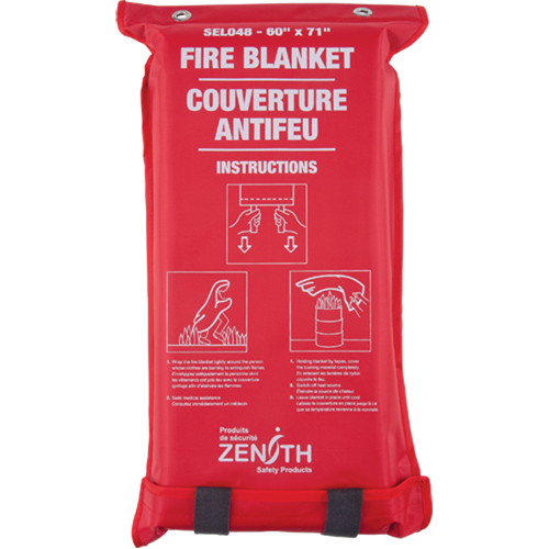 Fire Blanket, Fibreglass, 60"W x 71"L Planification Entrepots Molloy