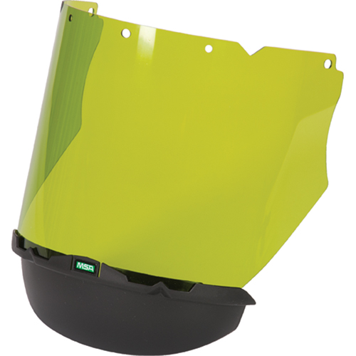 Visi&egrave;res V-Gard avec mentonni&egrave;re pour les travaux avec l'arc &eacute;lectrique, Polycarbonate, Teinte Vert Planification Entrepots Molloy