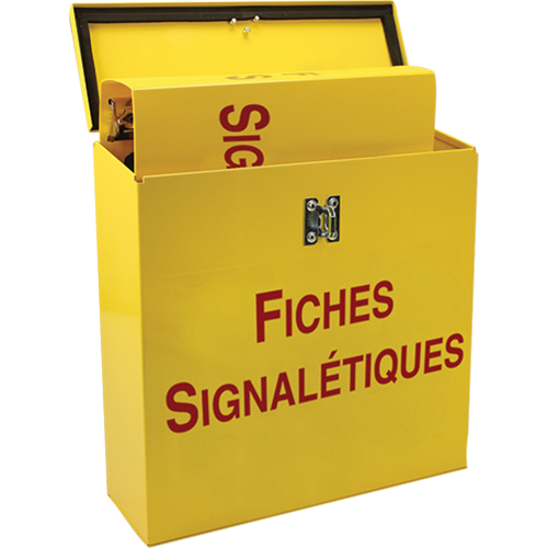Boîte pour documents de s&eacute;curit&eacute; pour le chantier, Français, Compris reliures Planification Entrepots Molloy