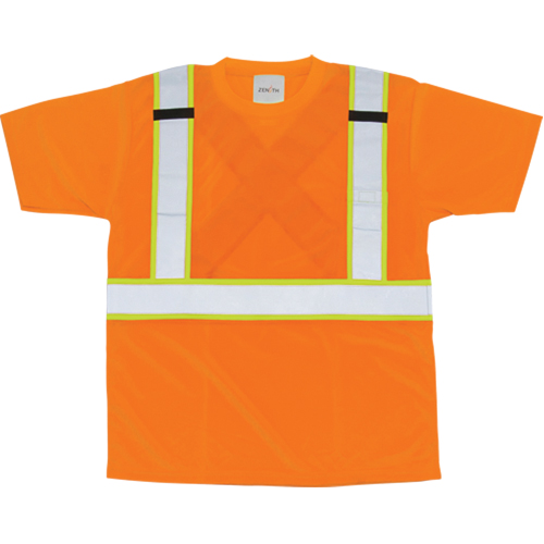 CSA Compliant T-Shirt, Polyester, Medium, Orange Planification Entrepots Molloy