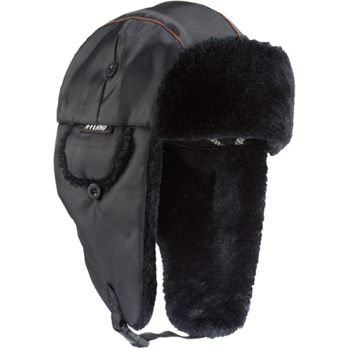 Chapeau de trappeur classique N-Ferno 6802, Doublure en Fourrure synth&eacute;tique, Moyen/Petit, Noir Planification Entrepots Molloy