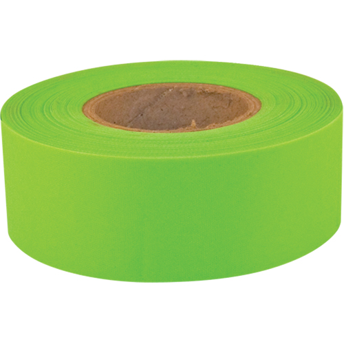 Sub-Zero Flagging Tape, 1.2" W x 150' L, Fluorescent Lime Planification Entrepots Molloy
