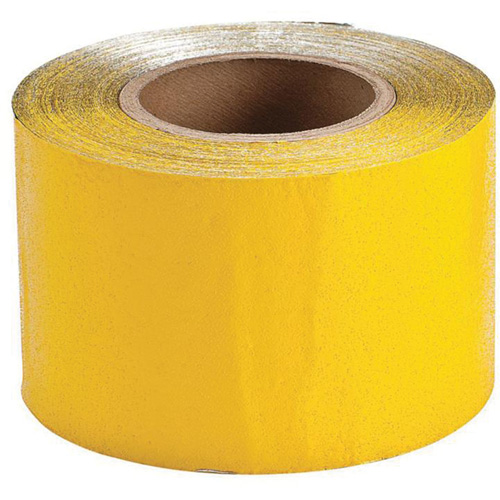 Temporary Pavement Marking Tape, 4" x 150', Vinyl, Yellow Planification Entrepots Molloy