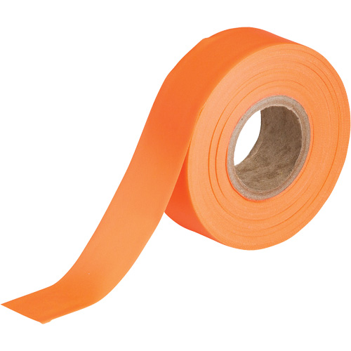 Flagging Tape, 1.188" W x 150' L, Fluorescent Orange Planification Entrepots Molloy