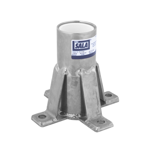 Base de potence pour collier de passage pour installation sur le plancher DBI-SALA Advanced Planification Entrepots Molloy