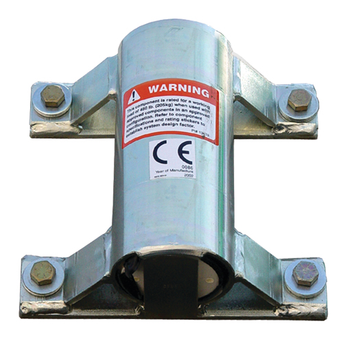 Base &agrave; davier pour collier de passage pour installation murale DBI-SALA Advanced Planification Entrepots Molloy