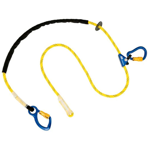 Longe ajustable pour grimpeur, 1 branches, 8', Classe CSA A, Nylon Planification Entrepots Molloy