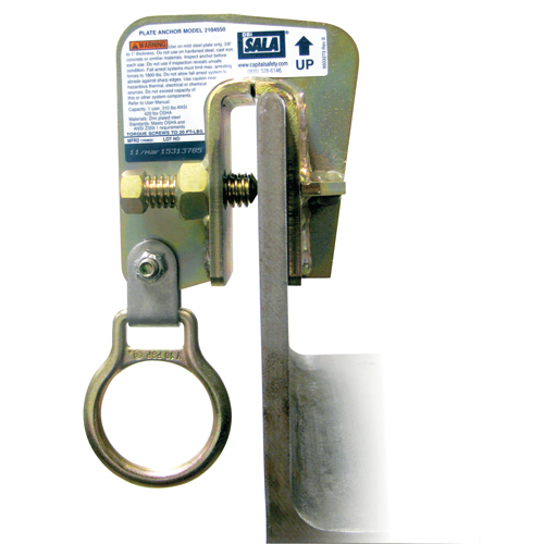 DBI-SALA&reg; Steel Plate Anchor, Bolt-On, Temporary Use Planification Entrepots Molloy
