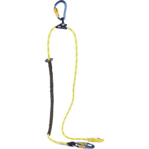 Longe de positionnement r&eacute;glable &agrave; corde pour grimpeur, 1 branches, 8', Classe CSA F, Nylon Planification Entrepots Molloy