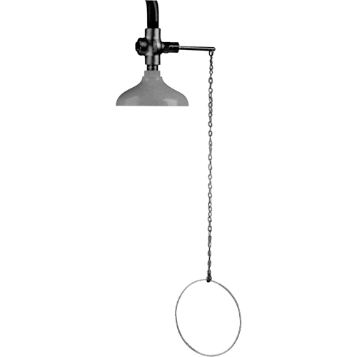 Douche d'urgence suspendue Lifesaver, Montage au plafond Planification Entrepots Molloy