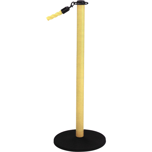 Poteaux portatifs, Hauteur de 36", Jaune Planification Entrepots Molloy