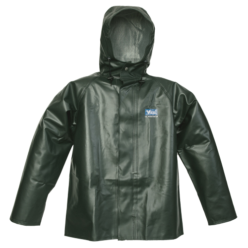 Manteau de pluie Journeyman r&eacute;sistant aux produits chimiques, 3T-Grand, Vert, Polyester/PVC Planification Entrepots Molloy