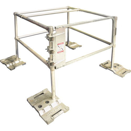 Syst&egrave;me RoofGuard classique - Trousse pour trappe, Aluminium, 48" la x 48" lo x 42" ha Planification Entrepots Molloy