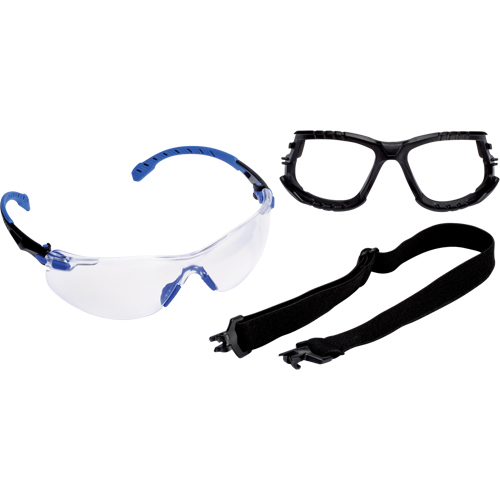 Lunettes de s&eacute;curit&eacute; Solus avec ensemble de lentilles Scotchgard, Lentille Transparent, Antibu&eacute;e, R&eacute;pond ou surpasse la norme CSA Z94.3 Planification Entrepots Molloy