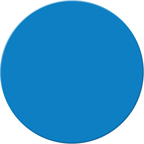Armor Stripe Lean/5S Markers, Circle, 6" L x 6" W, Blue, Plastic Planification Entrepots Molloy