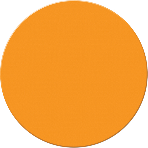 Armor Stripe Lean/5S Markers, Circle, 6" L x 6" W, Orange, Plastic Planification Entrepots Molloy