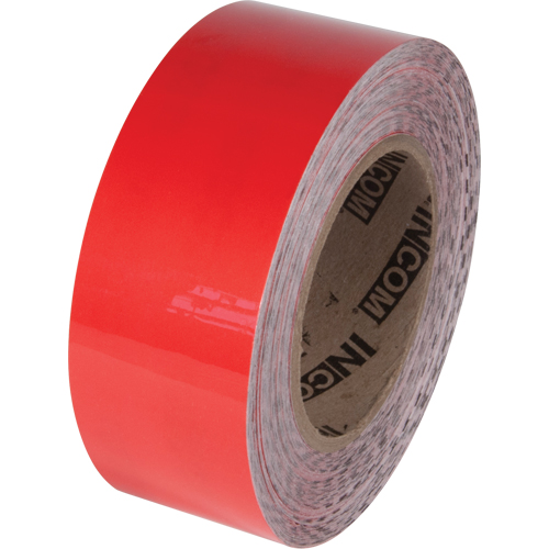 Ruban de marquage pour plancher Tuff Mark, 3" x 100', Polyester, Rouge Planification Entrepots Molloy
